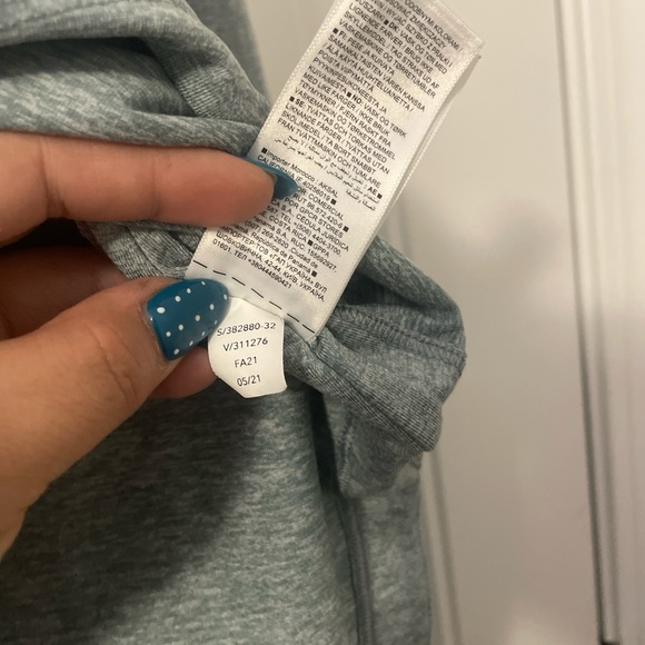 Athleta Uptempo Athletic Top Women’s XL Tall Gray Blue - Picture 5 of 5